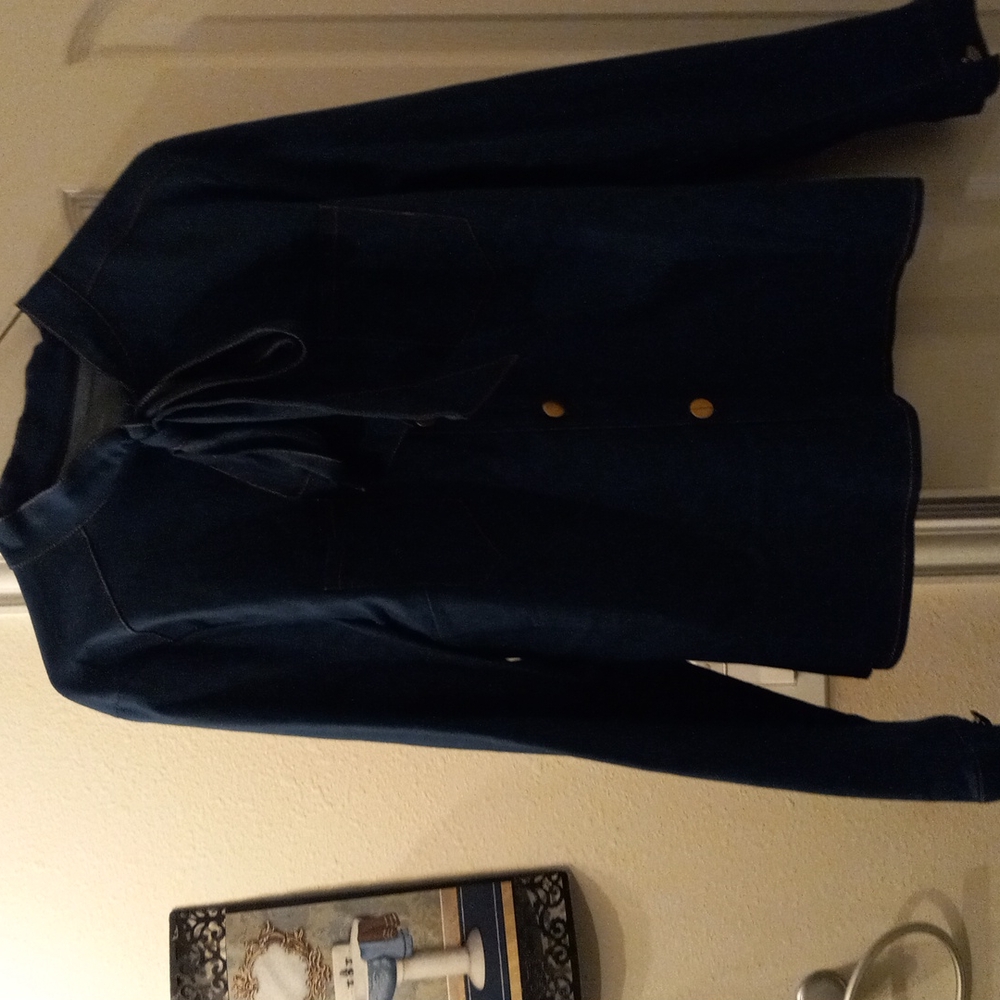 Dark blue blue jean blouse